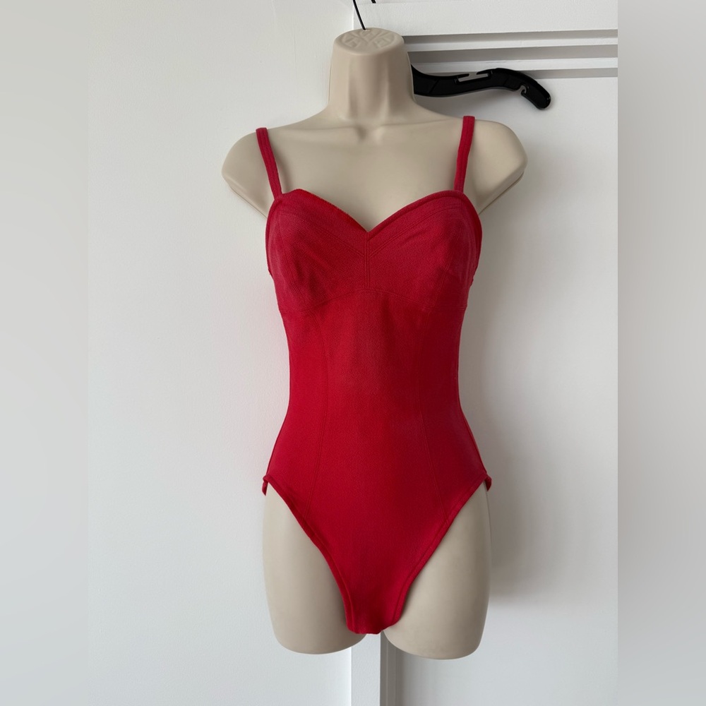 Adrienne Vittadini Vintage-Style One Piece Swimsuit